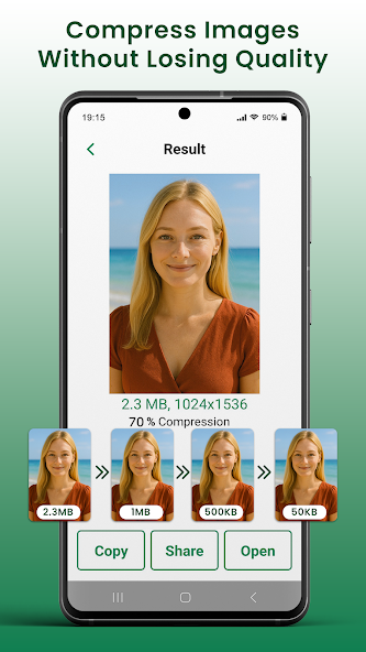 QuickResize app screen 1
